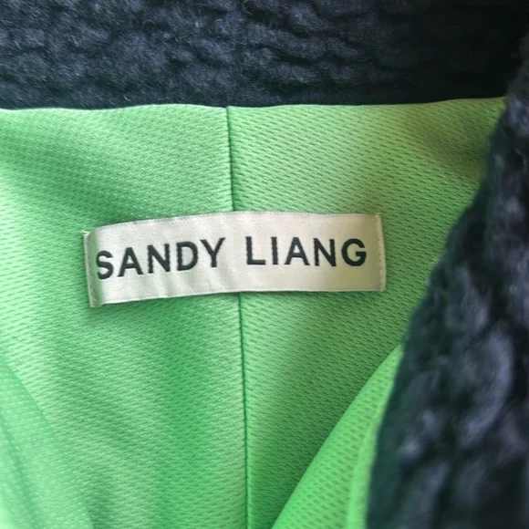 Sandy Liang Grass Fleece in Dark Blue great condition - Picture 3 of 5